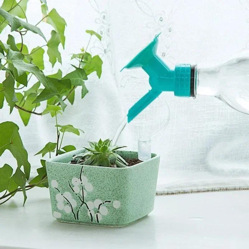 2 In 1 Watering Nozzle Sun Flower Automatic Watering Waterer Gardening Beverage Bottle Succulent Irrigation Tools