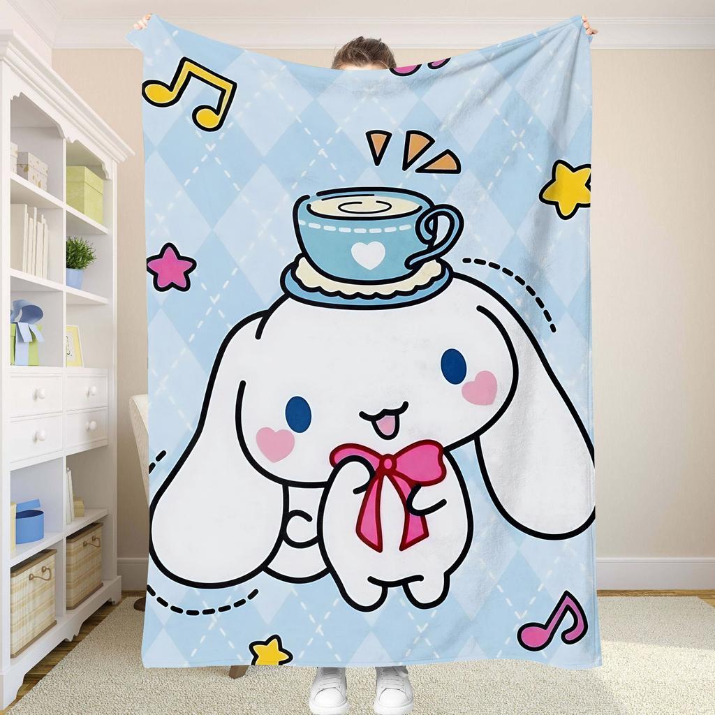 Fluffy Soft Blankets and C-Cinnamorol Picnic Blanket Summer Comforter Throw Blankets & Throws Home and Decoration Bedding Set
