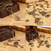 69pcs Assorted Antique Vintage Bronze Skeleton Keys   Hrt Bow Jewelry