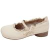 Gentle Wind French Bow Fragrant Wind Retro Mary Jane Shoes Pedal 2025 New Skirt Single Shoes Round Head Leather Shoes