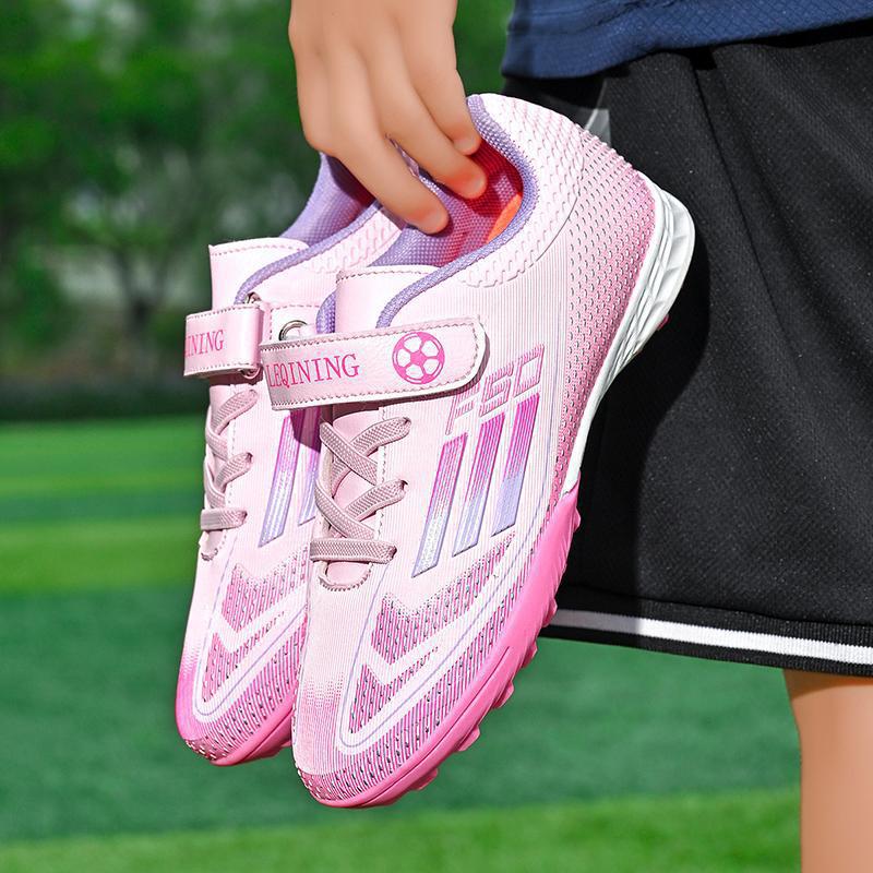 Abgebrochener Nagel Kinderfußballschuhe Jungen Grundschüler 8 Jahre 9 Jungen Klettverschluss Training Abgebrochener Nagel Schuhe