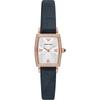 Gianni T-Bar Silver Dark Blue Leather Ladies Quartz Watch AR11469