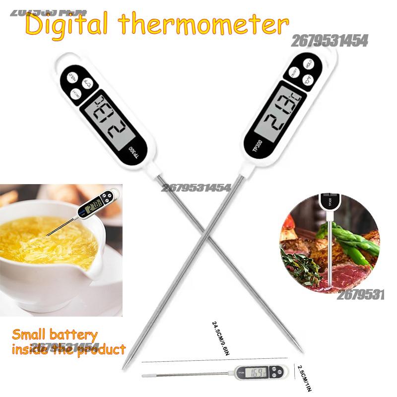 1/2pcs Digital Thermometer Digital Probe Meat/Milk Food Temperature Thermometer Kitchen Cooking Baking BBQ For Kitchen