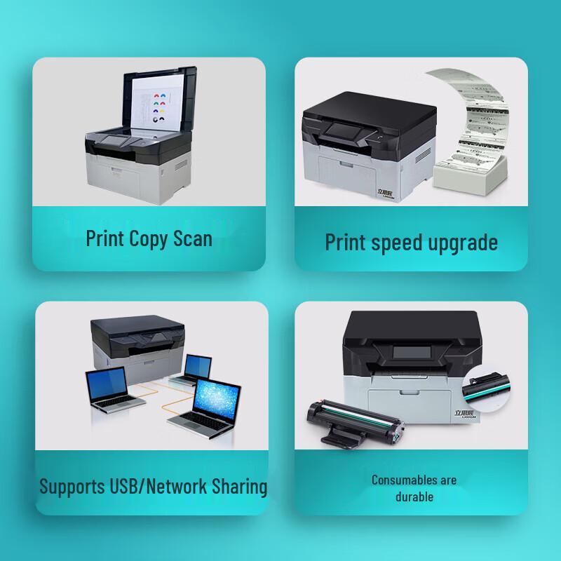 LANXUM GA7220n A4 Black & White Multifunction Printer CN plug (adapter included)