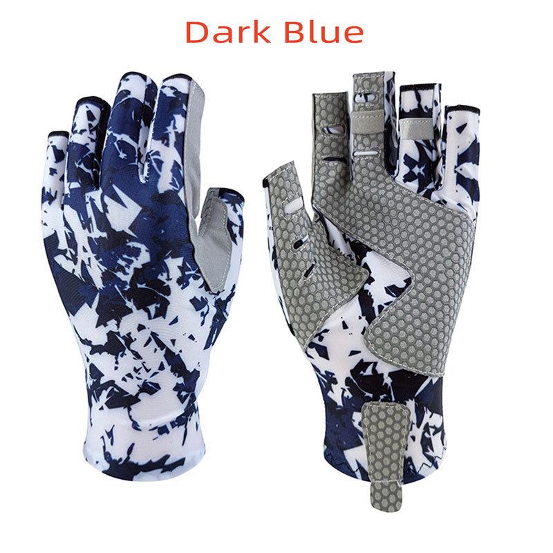 Men's Wear-Resistant Non-Slip Half-Finger Fishing Gloves, Breathable & Sweat-Absorbent for Outdoor Lure and Sea Fishing