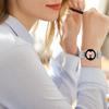 Silbernes Metallarmband mit Schnellverschluss für Samsung Galaxy Watch7 44mm/40mm Mailänder Uhrenarmband Schmetterlingsdekor