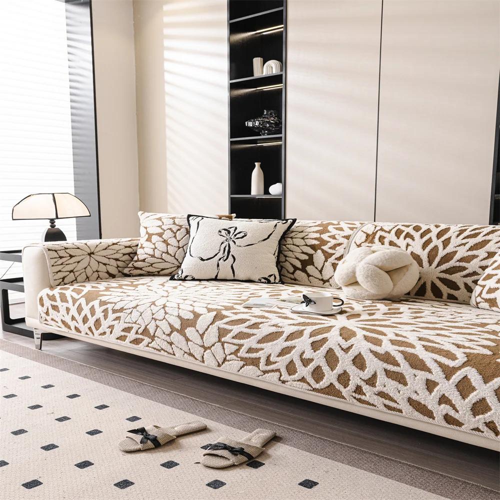 Simple Style Thickened Sofa Cushion New One-Piece Sofa Cover Cushion