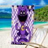 proof beach towel with a Poppy Playtime pattern - soft,absorbent,quick-drying,machine washable - perfect for swimming,camping,bathing