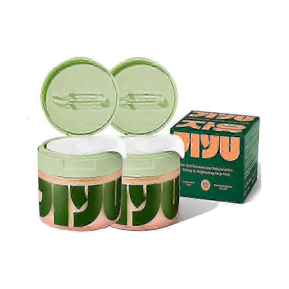 (2bottles)Jiyu Skincare Coreana Anti-Età, Dischetti Tonici Minimizzanti Macchie Scure e Rughe