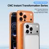 Luxury Rugged Aluminum Alloy Slim Frame Case For IPhone 13 14 15 16 17 Pro Max Fashion Metal Backplane Shockproof Protect Cover