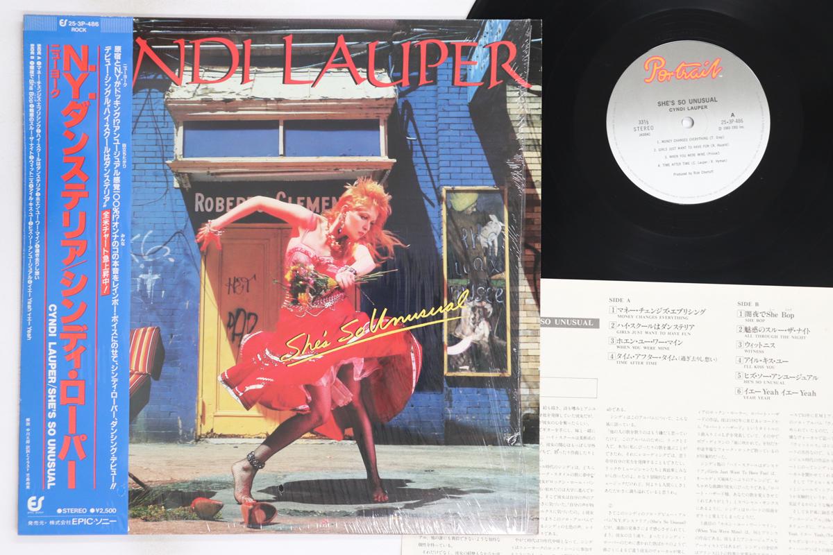 

LP Record CYNDI LAUPER - She s So Unusual 253P486 PORTRAIT 1983 Japan Obi Rock Used