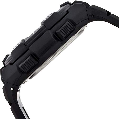 Citizen Q&Q MD06-305 Men's Analog Radio-Controlled Watch, Solar Powered, Waterproof, Date Display, Urethane Strap, Black