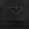 Excellent PRADA Hat With Logo Hat Bucket Black Recycled Polyamide Mens S 2HC137 Used