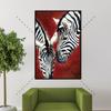 Nordic Poster Canvas Painting Zebra Animal Abstract Wall Pictures for Living Room Art Decoration Pictures Scandinavian