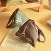 Cute Creative Gift Canvas Dumpling Shape Mini Key Bag Korea Style Wallet Coin Purse Coin Pouch