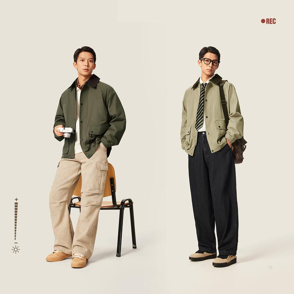 Li Ning Sports Lifestyle Series Loose Fit Logo Stitching Jacket Men Jacket AJDV289-6