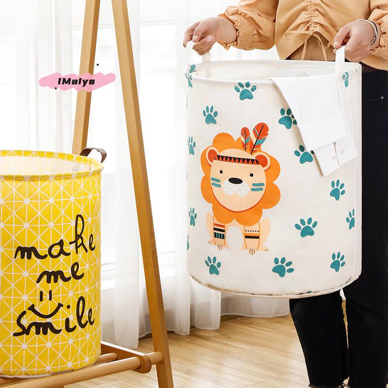 1Pc Foldable Dirty Clothes Storage Basket Bathroom Bucket - Compact Space-Saving Organizer for Bathrooms