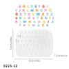 Letter Epoxy Mold Diy Mini Letter Crystal Epoxy Jewelry Accessories Key Pendant Silicone Mold