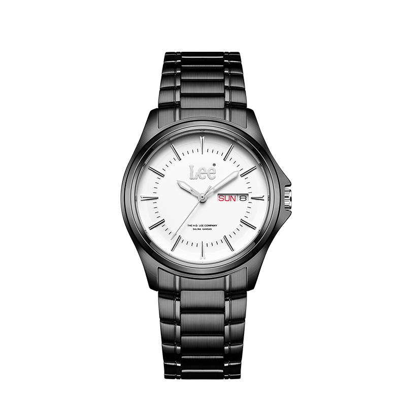 Lee Wrist Watch Quartz Movement Steel Strap 37MM White Dial Men's Watches C331-M464