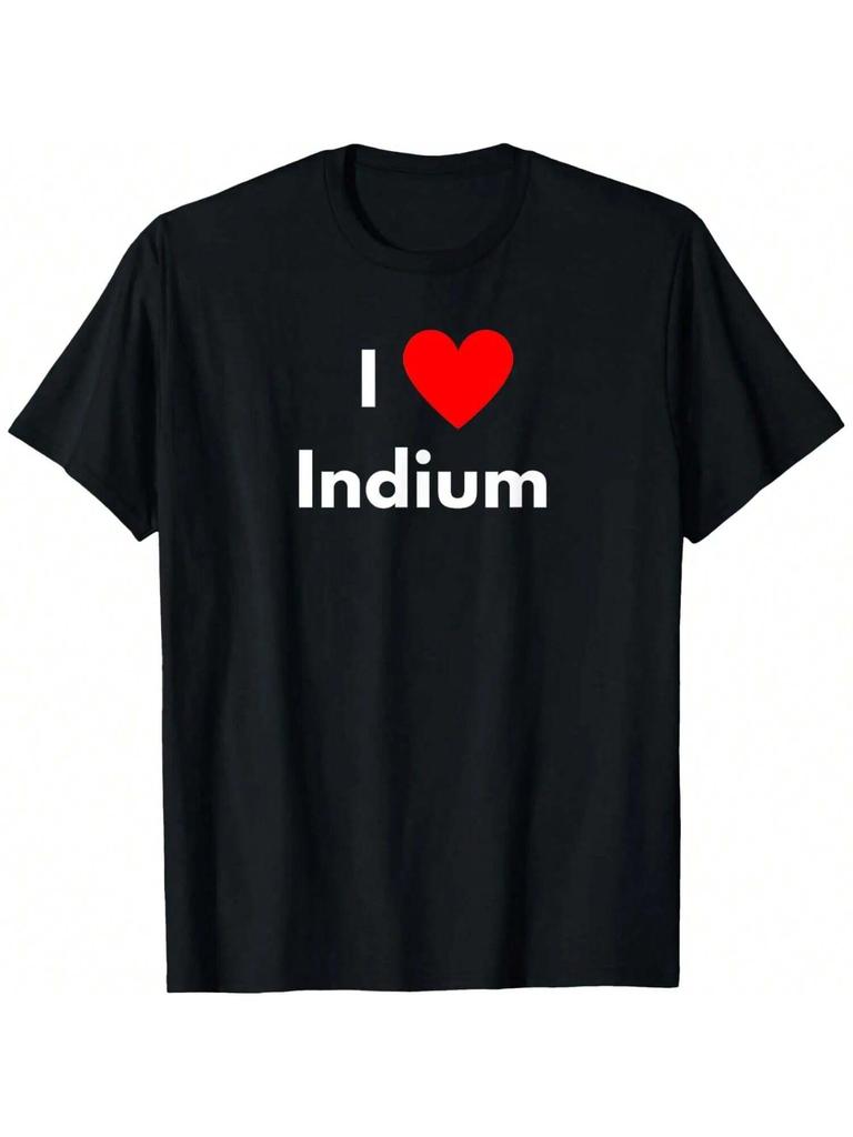 Fun Graphic-I Love Indium T-Shirt