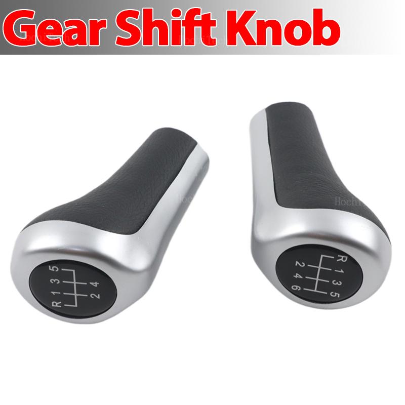 Silver 5/6 Speed Car Gear Shift Knob For BMW 1 3 5 6 Series E30 E32 E34 E36 E38 E39 E46 E53 E60 E63 E83 E84 E90 E91