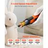 SucceBuy 73-Piece Cordless Rotary Tool Kit 5-Level Speed 7000-20000 RPM Multi-Purpose DIY Tools for Engraving Sanding Polishing