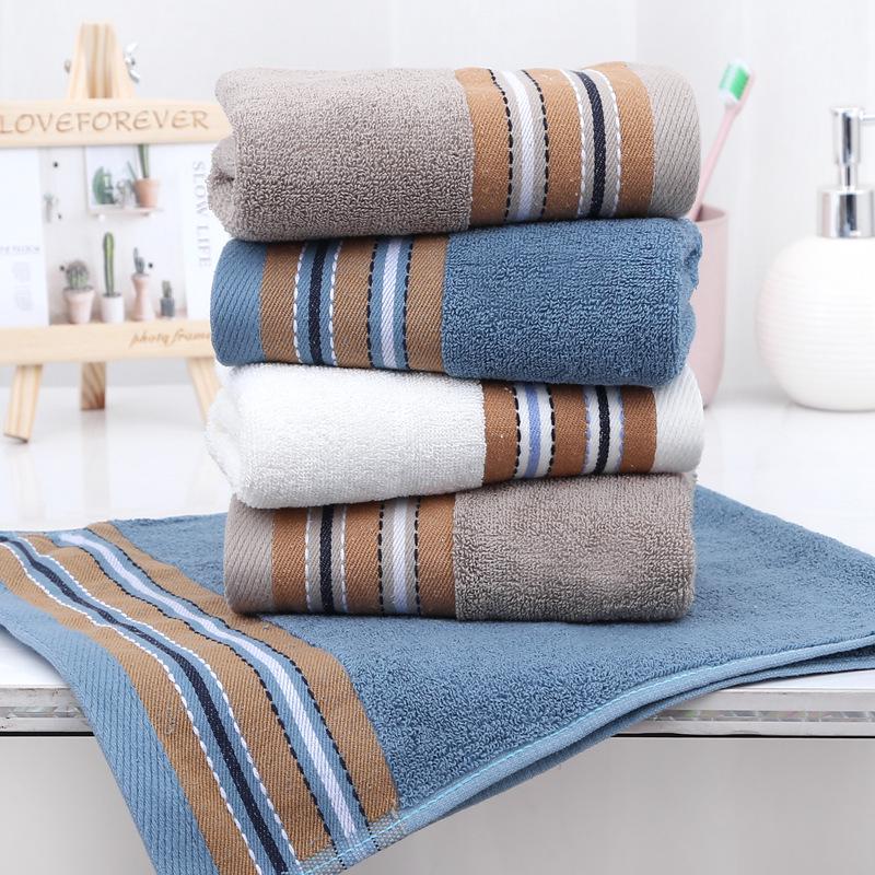Embroidery Men's Face Towel - Soft & Thickened Cotton for Home Use, Customizable Gift
