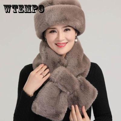 Old Man Hat Grandma Winter Old Cotton Hat Lei Feng Hat Old Lady Imitation Mink Middle-aged and Old People