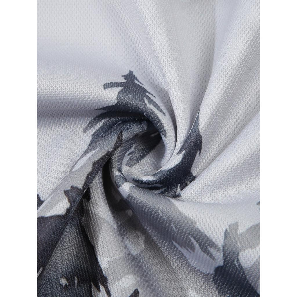 Herren Sommer Print Mode Locker Poloshirts Kurzarm Umlegekragen T-Shirt Top