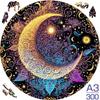 Non-Toxic Moon A3/A4/A5 Size Wood Jigsaw Puzzle With For Adults Children Not Common Shape A Gifts For Parent-Child Games And Family Fu