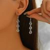 Vintage Metal Spiral Dangle Earrings for Women Fashion Simple Geometric Swirl Long Drop Earring Piercing Ear Jewelry Accessories
