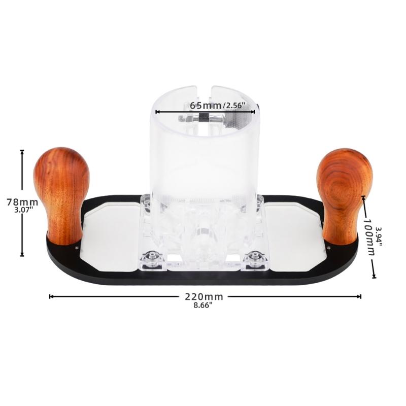 Wood Router Base for Edge Guide Woodworking Trimming Machine Milling Grooved Flip Engraving Trimming Opening Milling Base