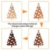 Handcrafted Metal Holiday Tree Ornament Decorative Christmas Decoration For Indoor Tabletop Party Supplies