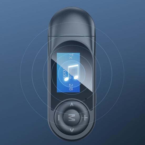 2 În 1 5 Muzică USB compatibil Bluetooth Transmisie Recepție Display LCD Adaptor audio