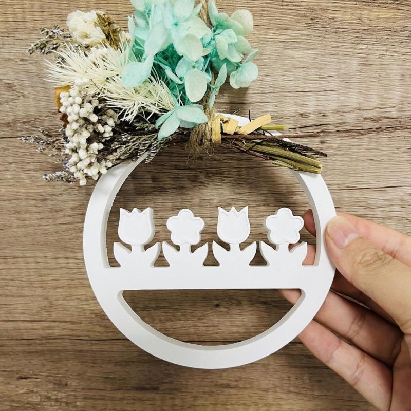 Bird Flower Wreath Silicones Molds for Making Room Decoration, Circular Shaped Resins Molds for Epoxy Resin Casting