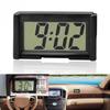 Mini Exqusite Car Clock Auto Car Truck Dashboard Time Self-Adhesive Clock With LCD Time Day Display Automotive Stick On Watch