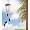 Hanging Bells for Home Decoration, Balcony, Living Room, and Bedroom | Home Décor Gift Items for Housewarming and Wall Décor (Silver, 4-Pipe)
