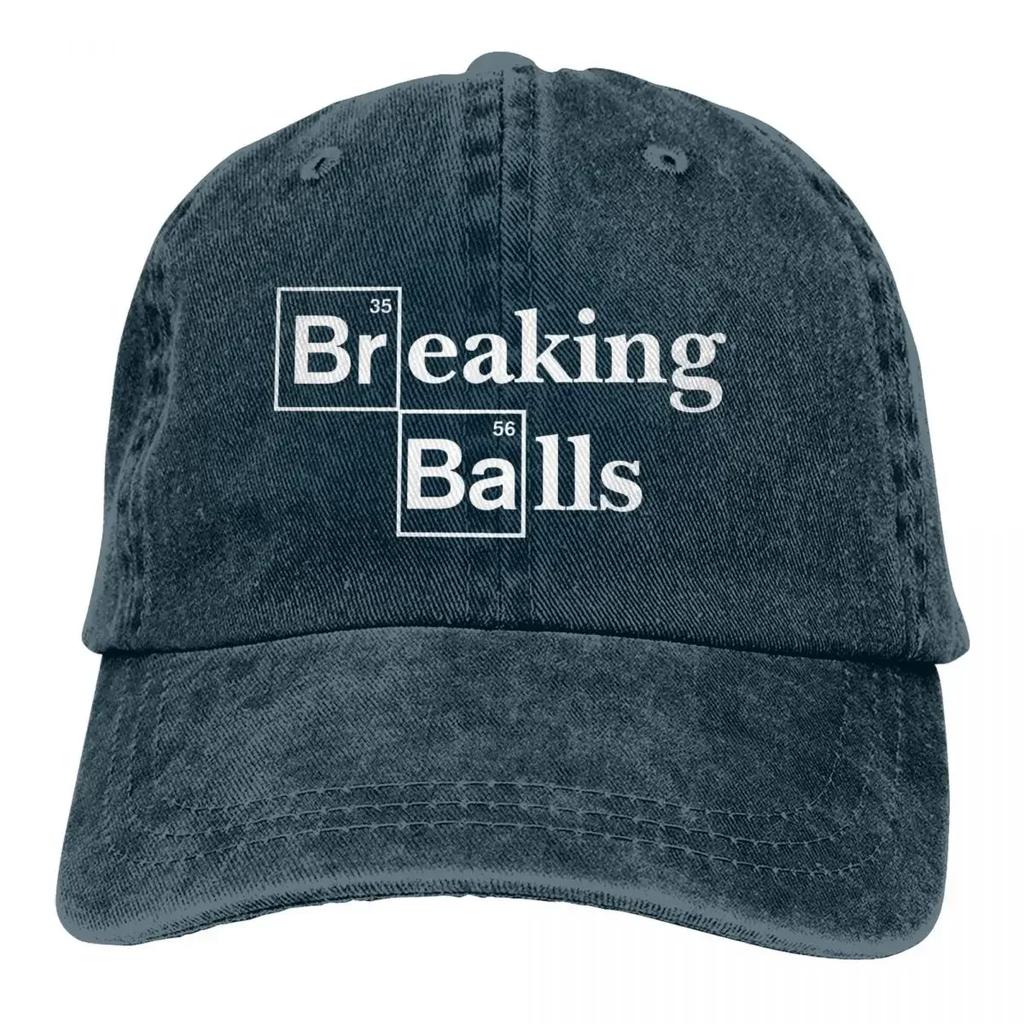 Wyprawiona Męska Czapka Baseballowa Breaking Balls Trucker Snapback Czapki Kowbojskie Tata Hat Breaking Bad Walter White TV Czapki Golfowe