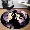1pc Sailor Moon Office Round Area Rug,  Under Office Chairs Bedroom Living Room Home Decor a0926166