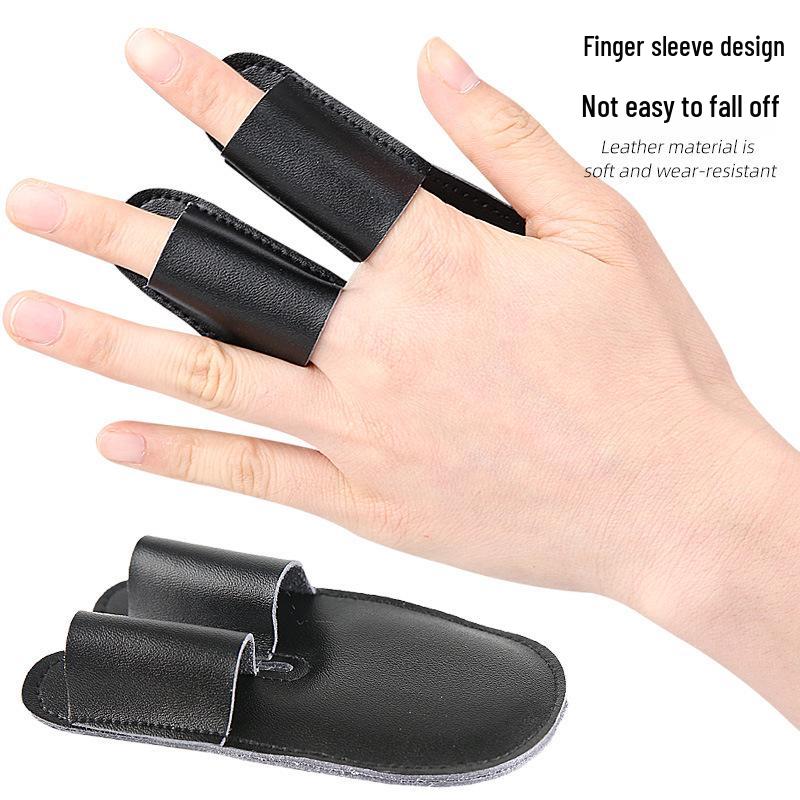 PU Leather Baseball Finger Cots with Thick Palm Protection and Shock Absorption for Outdoor Training and Competition