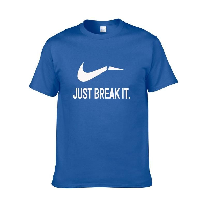 It Just Break Tshirt Men Streetwear Funny Summer Cotton Print Shirt Tops Tee