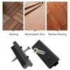 100pcs Decking Clip 6mm Plastic Fastening Set for Composite Deck Boards With Hide T Clip and Sturdy Plastic Screws