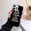 Cool Music Violin C Phone Case for iPhone 17 Air 16 PRO MAX 15 14 PLUS 12 11 13 Back Cover Fundas Shell Coque
