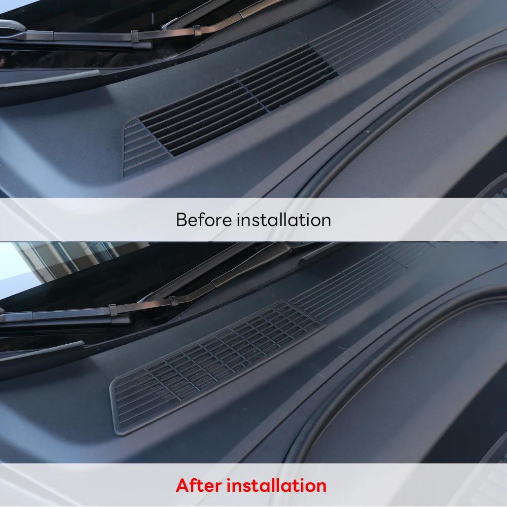 For Tesla New Model 3 Highland 2025 2025 Air Flow Vent Cover Inlet Trim Anti-Blocking Prevention Intake Anti-insect Accessories