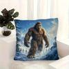 1pc Pillowcase, Winter Big Foot Plush Pillowcase - Soft Comfortable Polyester Short Plush Fabric, Single-Sided Print, Multi-Size Options: 45.72X45.72