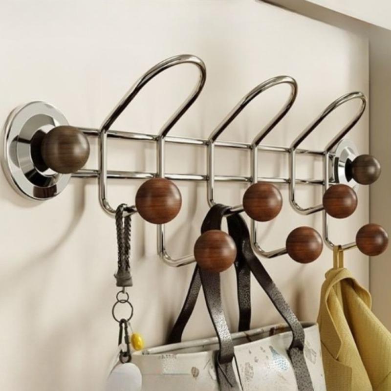 

Modern Suction Cup Coat Racks Design Luxury Stainless Steel Coat Racks Nordic Removable Keys Storage Rack Room Ornament