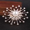 Spiral Sonnenblume Perlen Brosche Promi Stil Schal & Pullover Pin Langlebige Farbe Exquisit Hypoallergen Luxus Geschenk