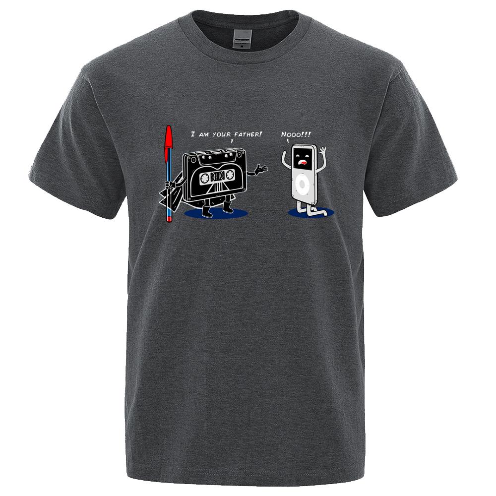 Funny Music Player Male Tops Summer Loose T-Shirt Cotton Crewneck T-Shirt Hip Hop Tee Clothes High Quality T-Shirts Man New