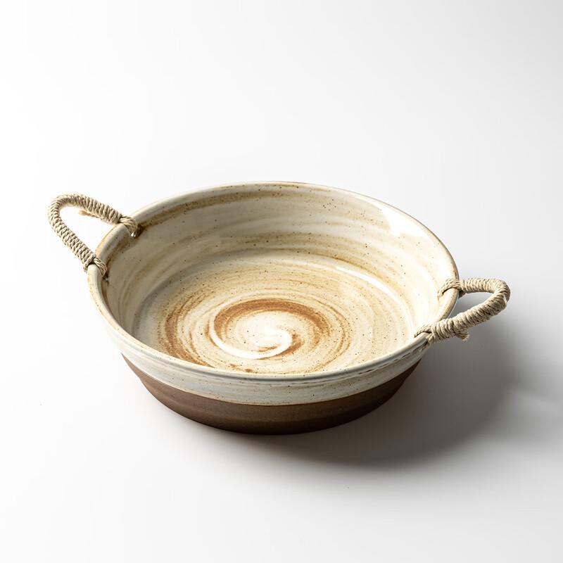 Premium Ceramic Rope-Patterned Soup & Ramen Bowl