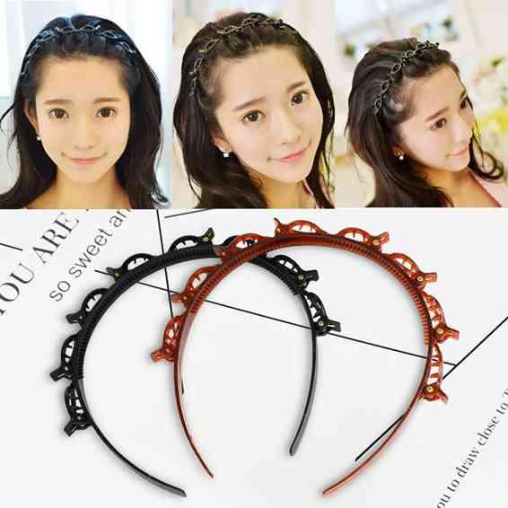 Fashion Double Layer Headband Hair Tools Double Bangs Hairstyle Hairpin Multi-layer